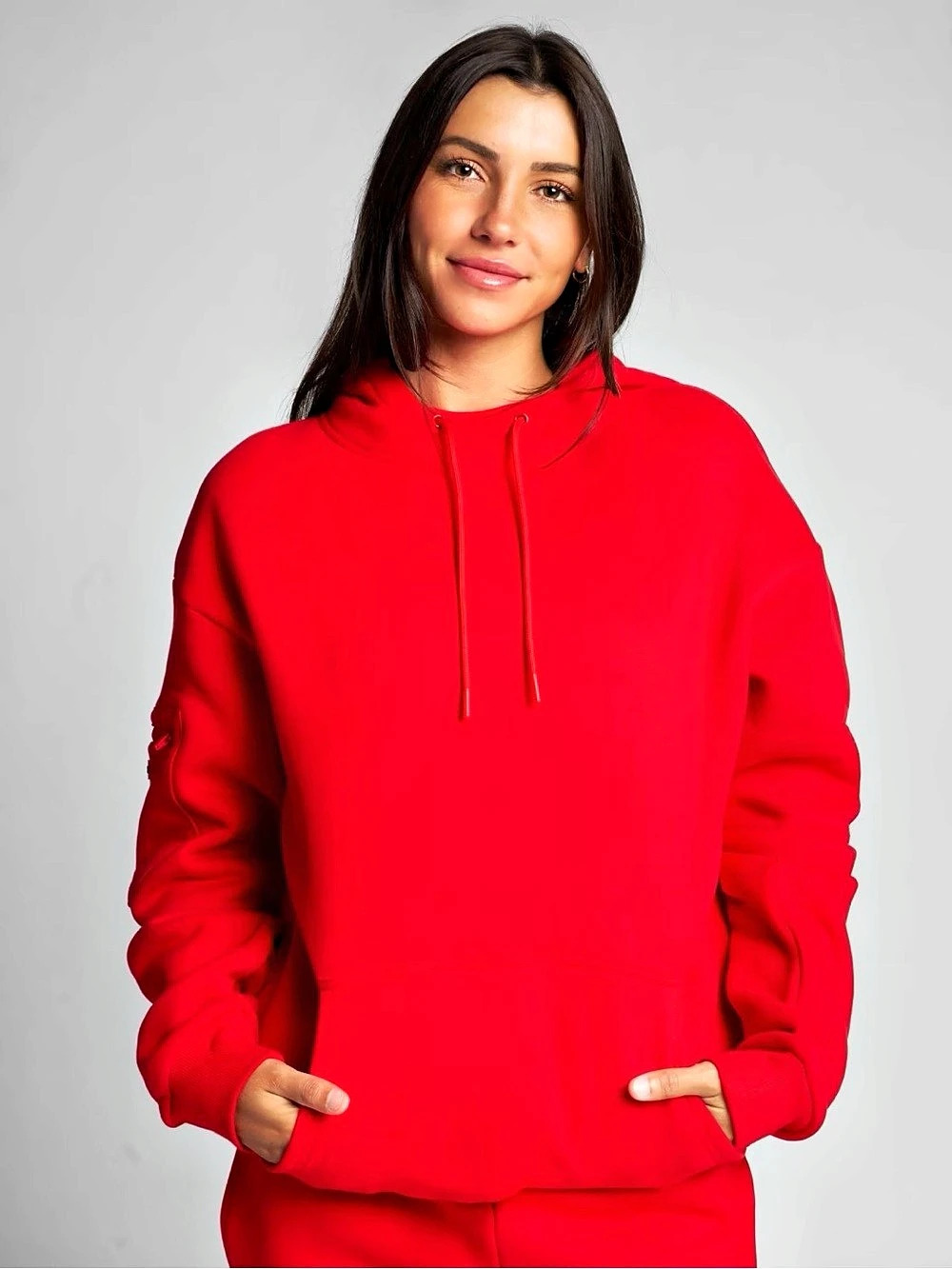 COMFRT Airplane Mode Travel Hoodie - NIB - Crimson - XS